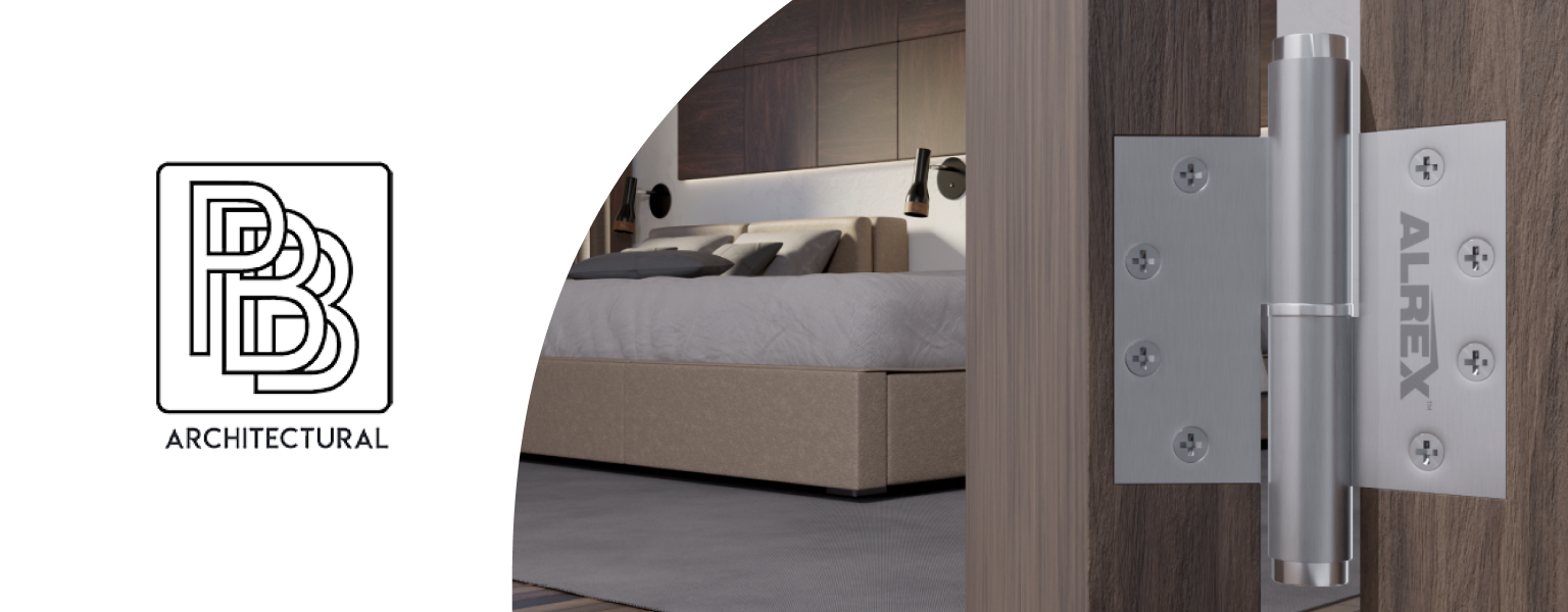 PBB Architectural Adds ALREX to Its Hinge Portfolio | SECLOCK