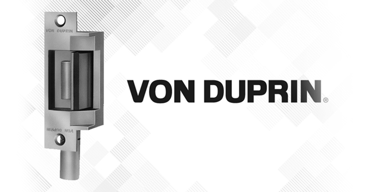 Von Duprin 6200 Series Strikes for Mortise or Cylindrical Devices SECLOCK