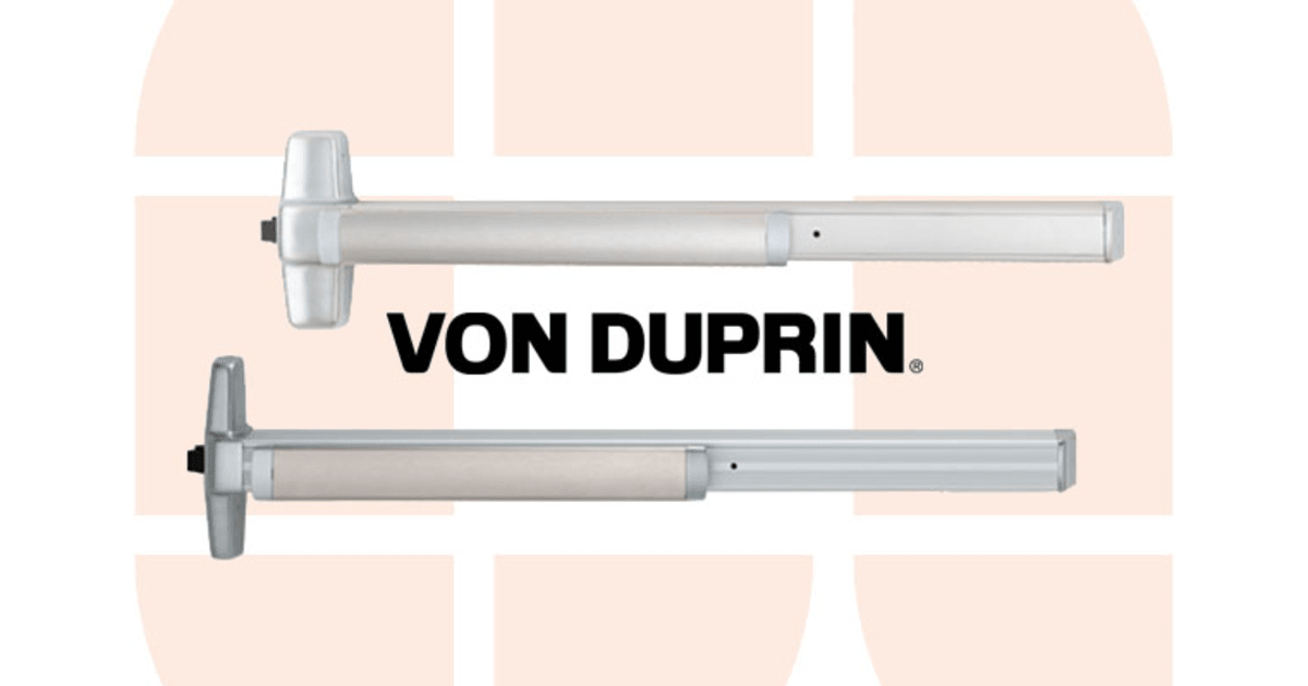 Von Duprin 98/99 Push Pad Series SECLOCK